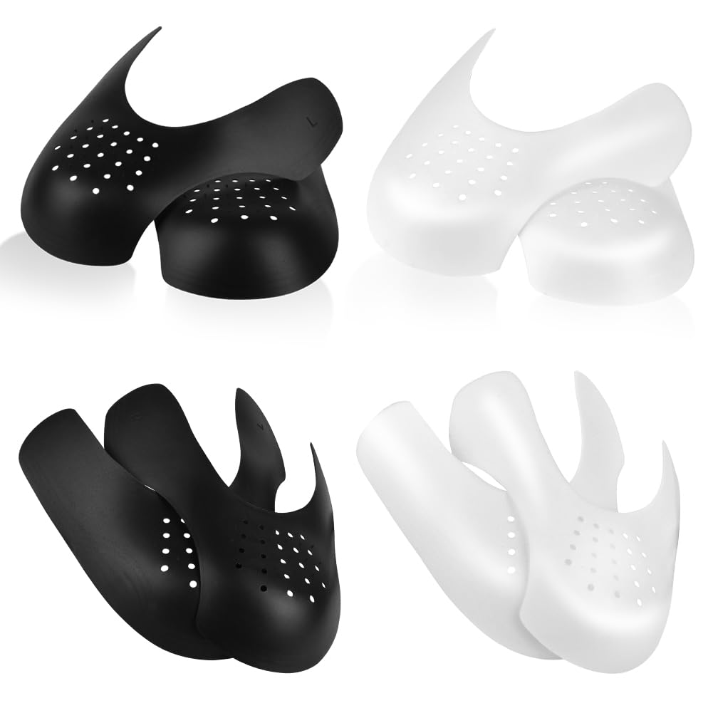 LOPHE Protector Zapatillas, 4 Pares Crease Protector para Prevenir Arrugas de Zapatos, Antiarrugas Zapatillas, Punteras Zapatos para Prevenga Hendidura del Pliegue del Calzado Deportivo, L