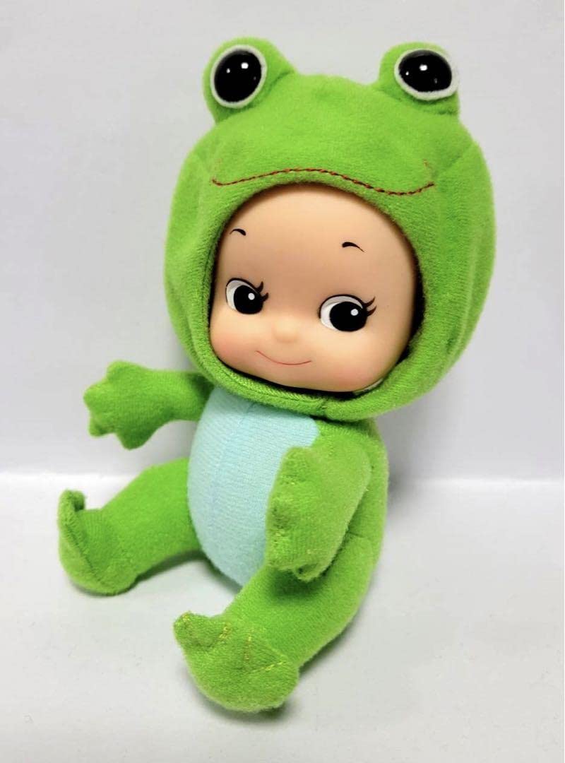 確認画面　キューピー人形　着ぐるみ　カエル？　レア　希少　499 受注》カエルキューピー 人形 あみぐるみ 編みぐるみ - nico