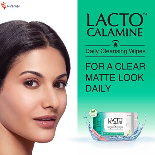 Lacto-Calamine-Daily-Cleansing-Face-Wipes-with-Aloe-Vera-Cucumber-and-Vitamin-E-White-Pack-of-2-50-Count