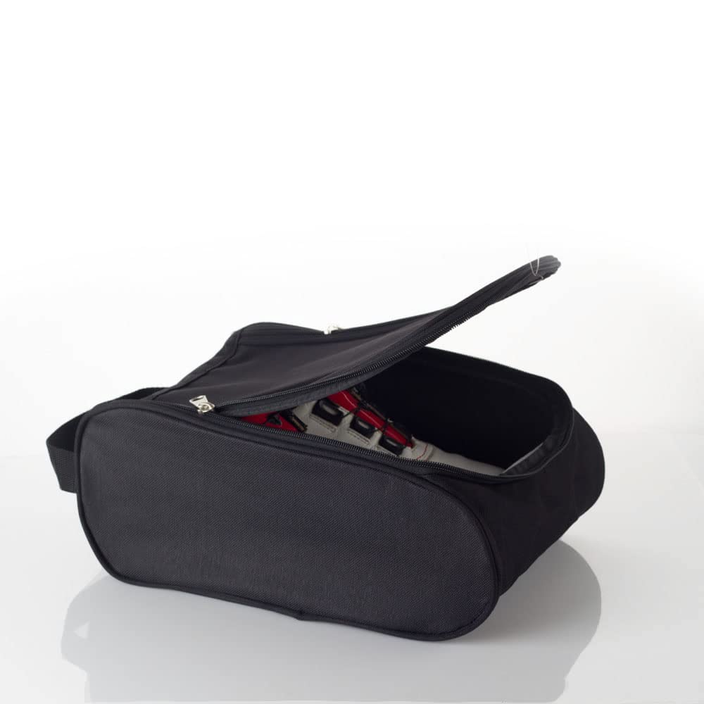 Bolsa de Zapatos de Golf, de Zapatos de Golf para Hombres/Mujeres al Aire Libre con Cremallera Bolsas de Transporte con ventilación de Zapatos Deportivos Bolsa de Zapatos de Viaje (Negro)