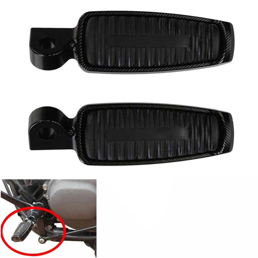 Riloer Pedane moto 45 gradi nero compatibile con Harley Sportster XL 883 XL 1200 V-Rod Low Hugger
