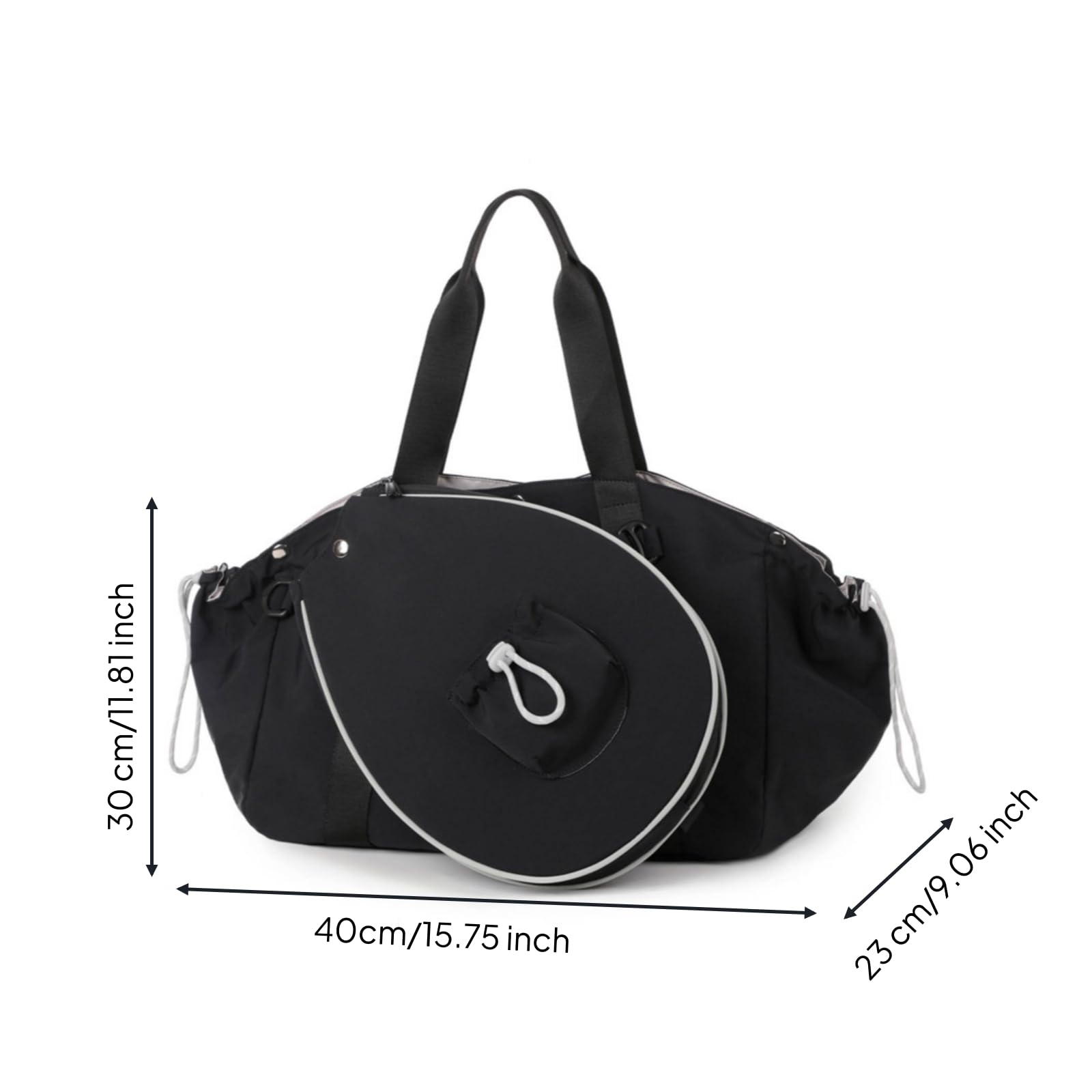 Borsa Sportiva per Attrezzatura da Tennis con Design Strutturato E Materiale Liscio per Proteggere Racchette E Riporre Indumenti E Attrezzi da