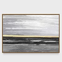 Framed Canvas Wall Art Abstract Color Canvas Prints Home Artwork Decoration for Living Room,Bedroom - 16x24 inches