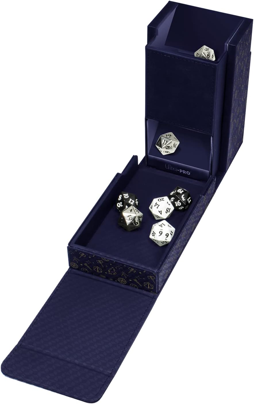 Ultra Pro - Critical Role Bells Hells Dice Tower, The Ultimate Gamers Companion, Holds 40+ Standard Size RPG Dice, Store & Roll Dice all In One Tower, Equipped with Soft Suede & Leatherette