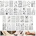 30 Blätter Temporäre Tattoos Frauen Männer Kinder, Wasserdicht Fake Tattoo Body Art Tattoo Aufkleber Schwarz Arm Handgelenk Tattoo Tattoos
