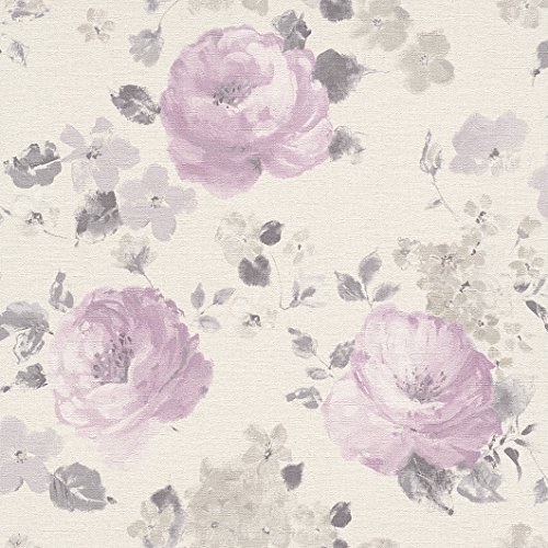 New Deal Rasch paperhangings 448832 Non-Woven Wallpaper Collection Florentine, Purple New Deal Rasch paperhangings 448832 Non-Woven Wallpaper Collection Florentine, Purple