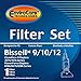 EnviroCare Replacement Vacuum Cleaner Filter Set Designed to Fit Bissell PowerForce Bagless, Cleanview II Uprights Style 9/10/12