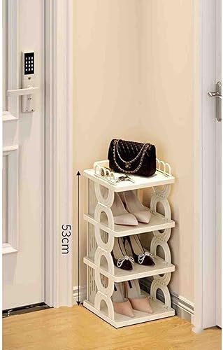 XUELF Torre vertical para zapatos, zapatero de ahorro de espacio, zapatero estrecho, para entrada y armario pequeños, organizador de zapatos de
