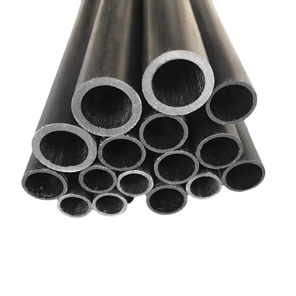 Tube en fibre de verre noir - creux, haute résistance, longueur 500 mm (4 pièces)(6x3x500mm)