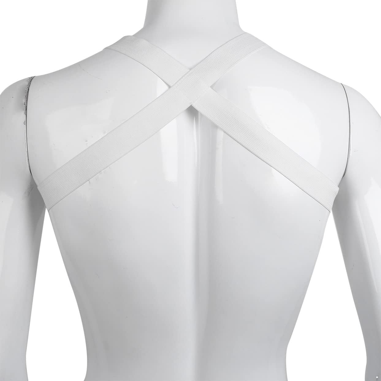 Men's Elastic Straps Criss-Cross Back Muscle Body Chest Harness Belt Club Cosplay Costume