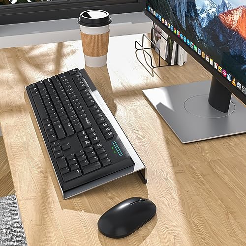 Snapklik.com : Aluminum Alloy Tilted Computer Keyboard Stand For Easy ...