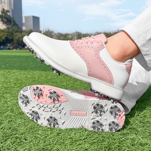 Image of THESTRON Women Golf Shoes Professional Spikeless Golf Sports Sneakers Female Golf Footwears Ladies Golf Walking Sneakers