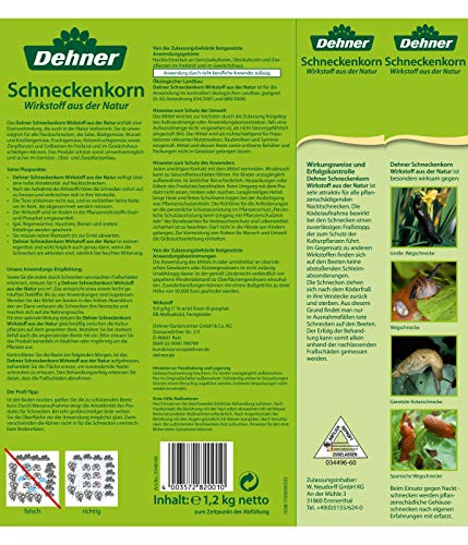 Dehner Schneckenkorn Natur, 1.2 kg, blau / grün