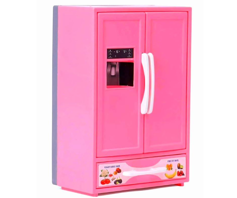 Plastic Refrigerator Kitchen Toy Set for Kids, Pretend Role Play Household Kitchen Appliance Miniature Toy, Best Birthday Gift for Kids 3+ Years Old - Multicolor (Pack of 1) (B0CJ35CK1V) Amazon Price History, Amazon Price Tracker