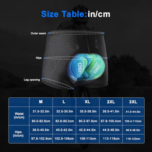 ASTRYON Men's 5D Gel Padded Liner