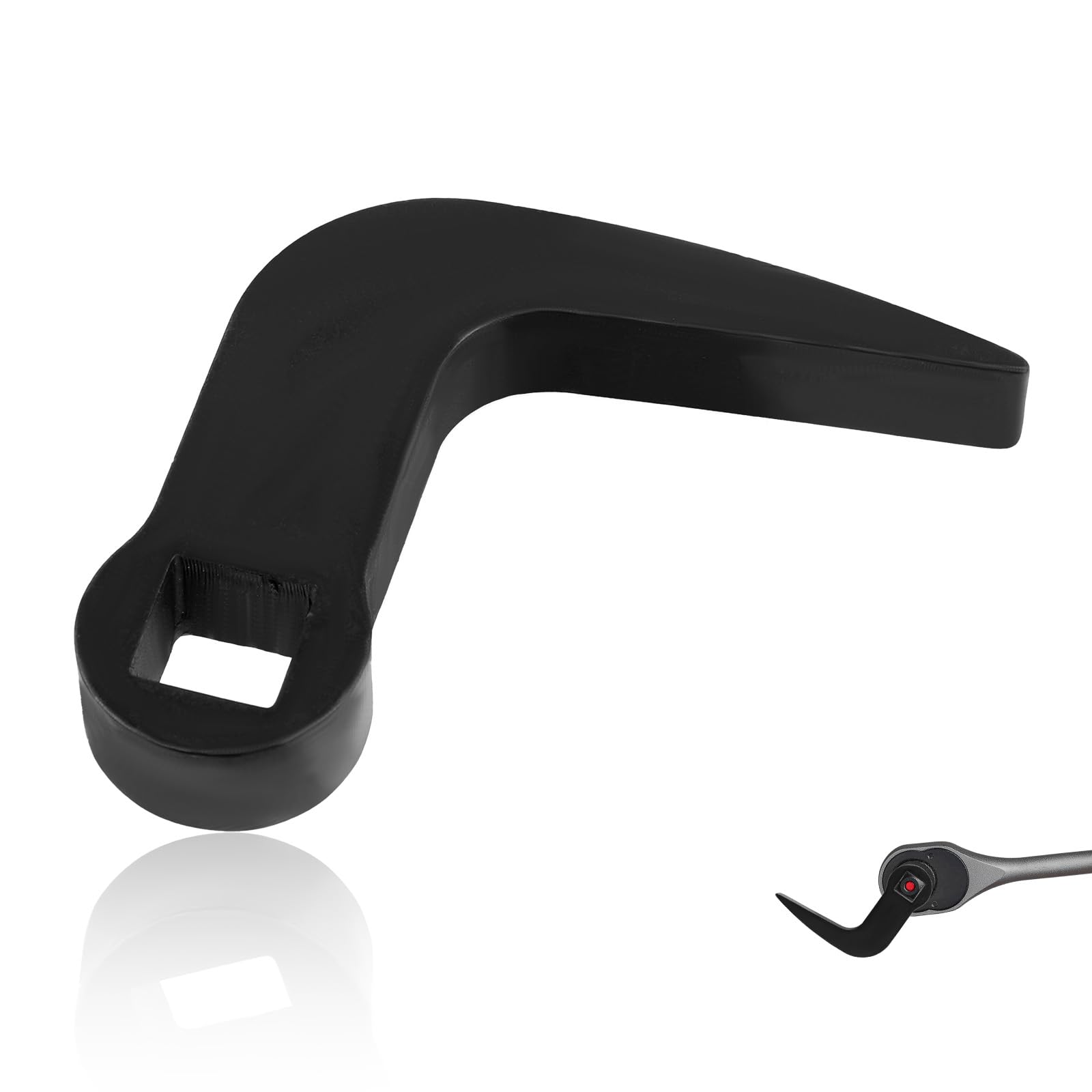 Adattatore per Testa di Leva, a Forma di L Utensile con Testa Adattatrice per Piede di Porco Attacco da 1/2" Strumenti per la Riparazione di Auto con Rimozione di Semiassi per Spazi Ristretti