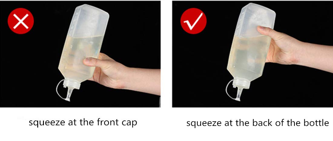 Large Squeeze Sauce Bottles - 800ML (2 Pack) -4 Large Squeeze Sauce Bottles - 800ML (2 Pack) -4