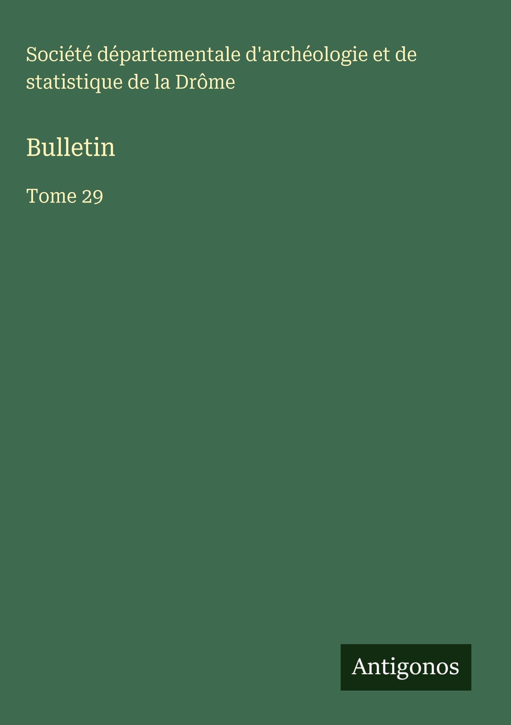 Bulletin: Tome 29