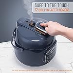 Bear Rice Cooker 3 Cups (Uncooked), Fast Electric Pressure Cooker, Portable Multi Cooker with 10 Menu Settings for White/Brown Rice Oatmeal and More, Nonstick Inner Pot - Image 4