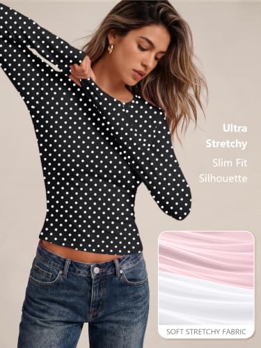 Image of Trendy Queen Womens Long Sleeve T Shirts Fall Fashion Basic Y2K Tops 2026