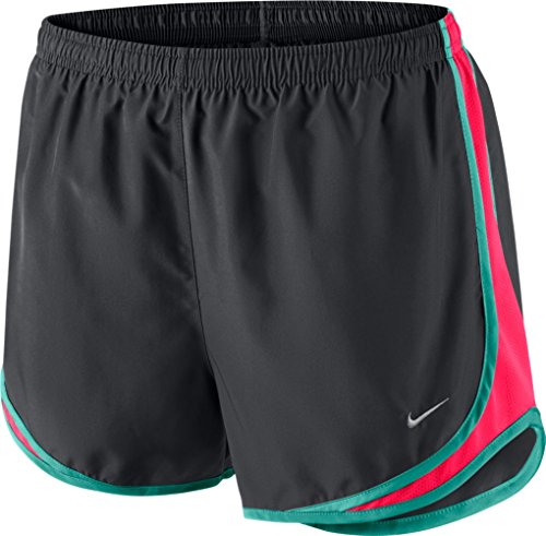 Image of Nike Women's Tempo Short Anthracite /Hyper Punch /Bleached Turquoise /Matte Silver Shorts SM X 3