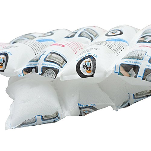 Image of Shipping Cold Pack Ice Pack Sheets for Coolers Reusable, Dry Ice Packs Freezer Packs for Shipping Food, Flexible Ice Blankets Frozen Gel Packs Keep Food Fresh Beverage Cold, 13.3 inchx6.5 inch /Sheet 50 Sheets