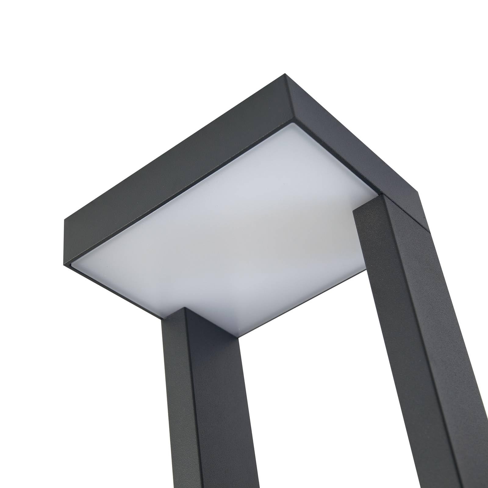 Lindby Lampada LED da esterni (Moderno) colore Nero, in Alluminio lampadina inclusa lampioncino paletto luminoso lampada viale lampione