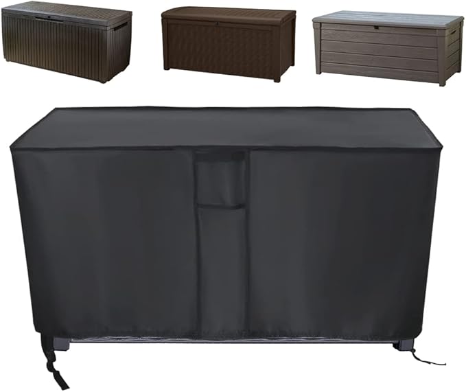 Kingling Deck Box Cover, Outdoor Storage Box Cover for