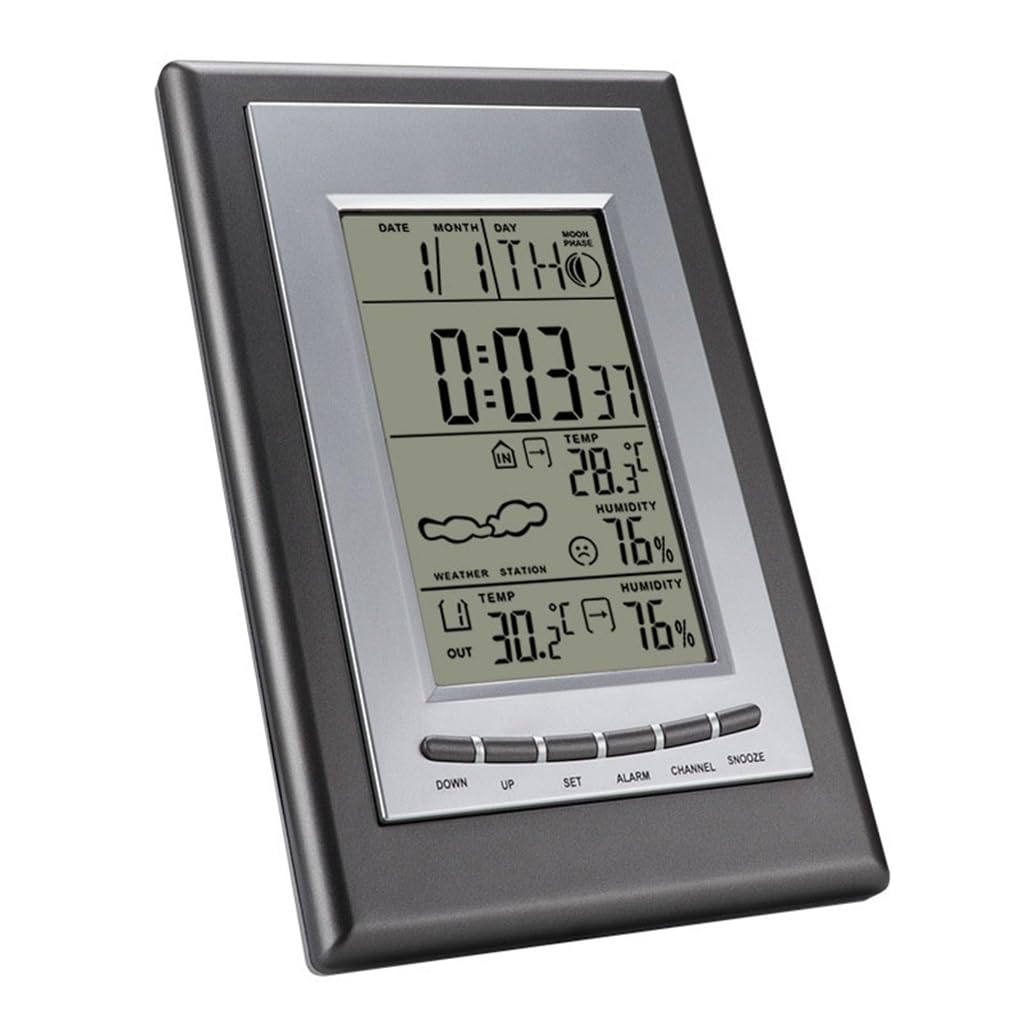 JFDBGU Weather station indoor and outdoor temperature thermometers, household wall mounted desktop type