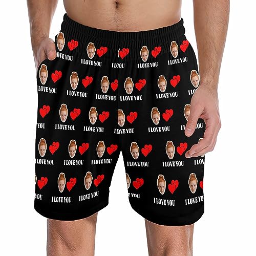 Custom Face Pajamas Pants for Men Personalized Pajamas Bottom Customized Sleep Lounge Photo Pants Trousers Sleepwear