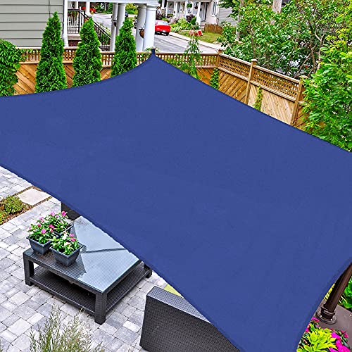 AsterOutdoor Sun Shade Sail Rectangle 16' x 20' UV Block Canopy for Patio Backyard Lawn Garden Outdoor Activities, Blue by AsterOutdoor - Used condition - US$57.82