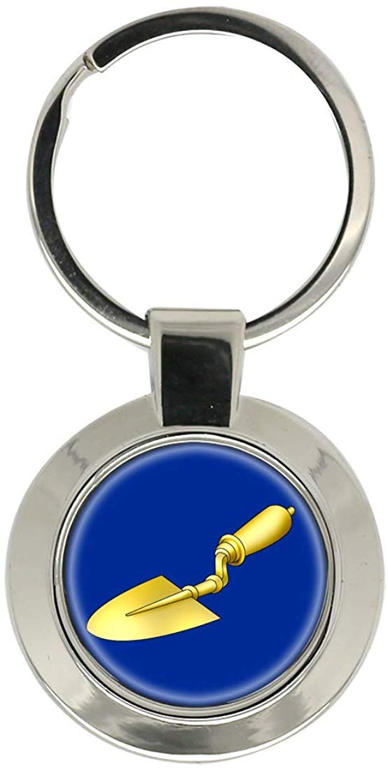 Giftshop Uk Unisex Silver Coloured Metal Masonic Trowel Key Ring