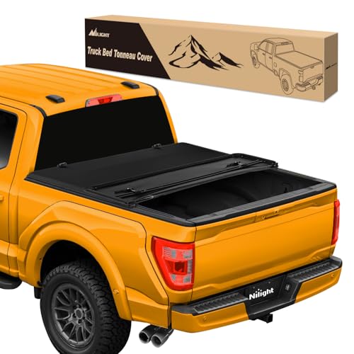 Image of Nilight Soft Tri-Fold Truck Bed Cover for Ford F150 2015-2026 5.5ft Bed