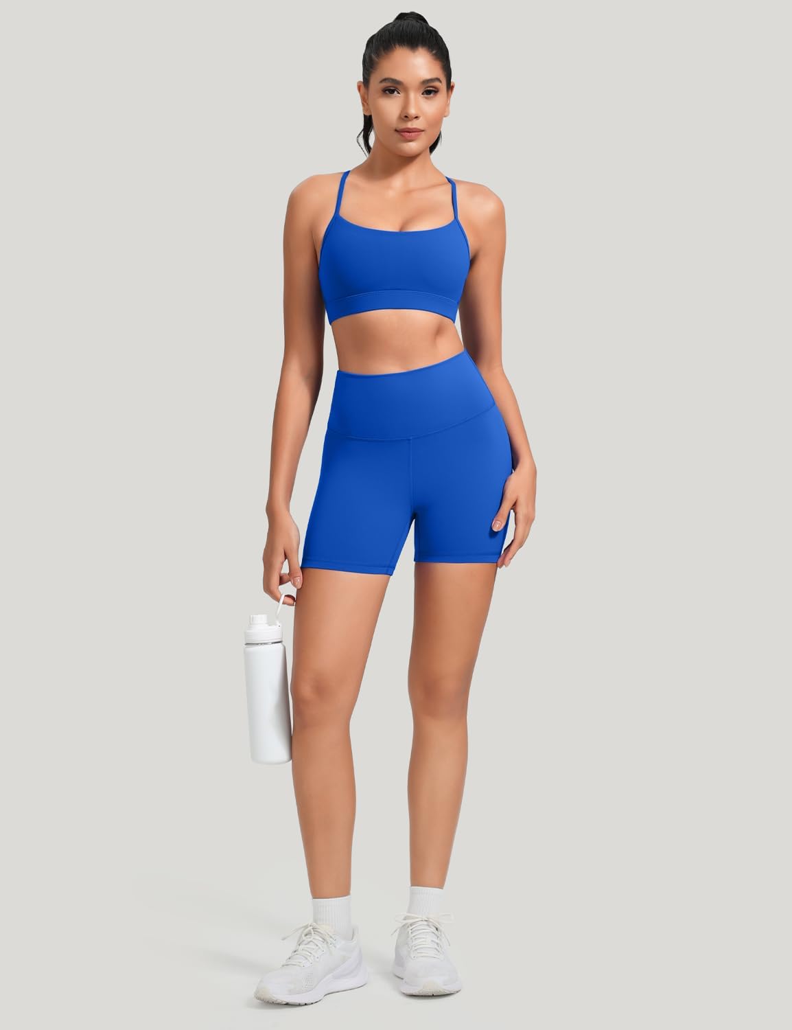 HeyNuts Workout Pro Biker Shorts 4''/ 6'', Compression High Waisted Workout Shorts - Image 6