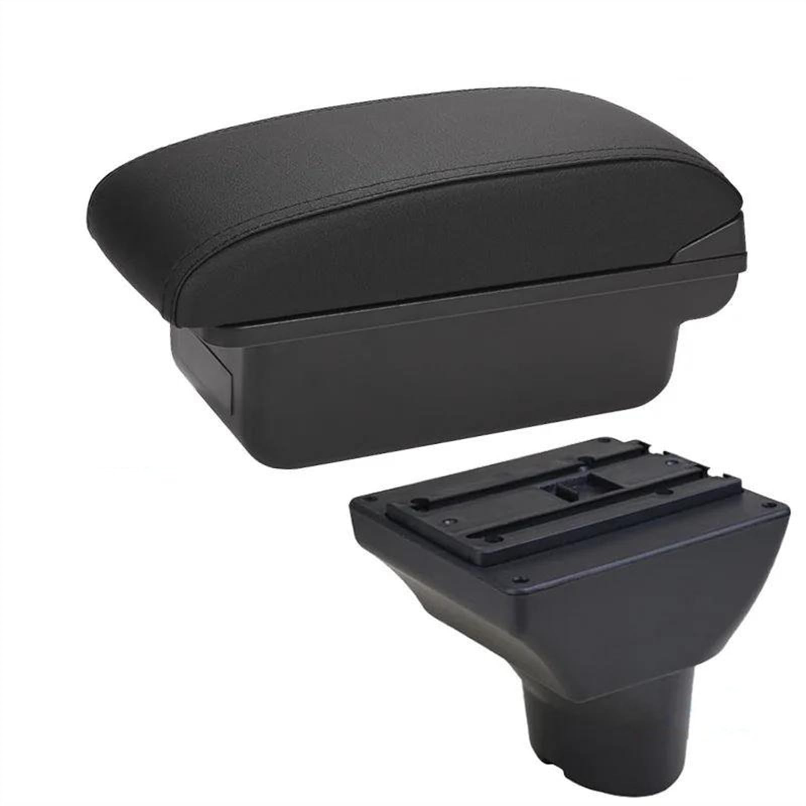 NOHEEU Car Accessories Armrest Box 2012 Interior Parts Details Special Retrofit Center Storage For Hyundai I20(C2 Black line NO USB)