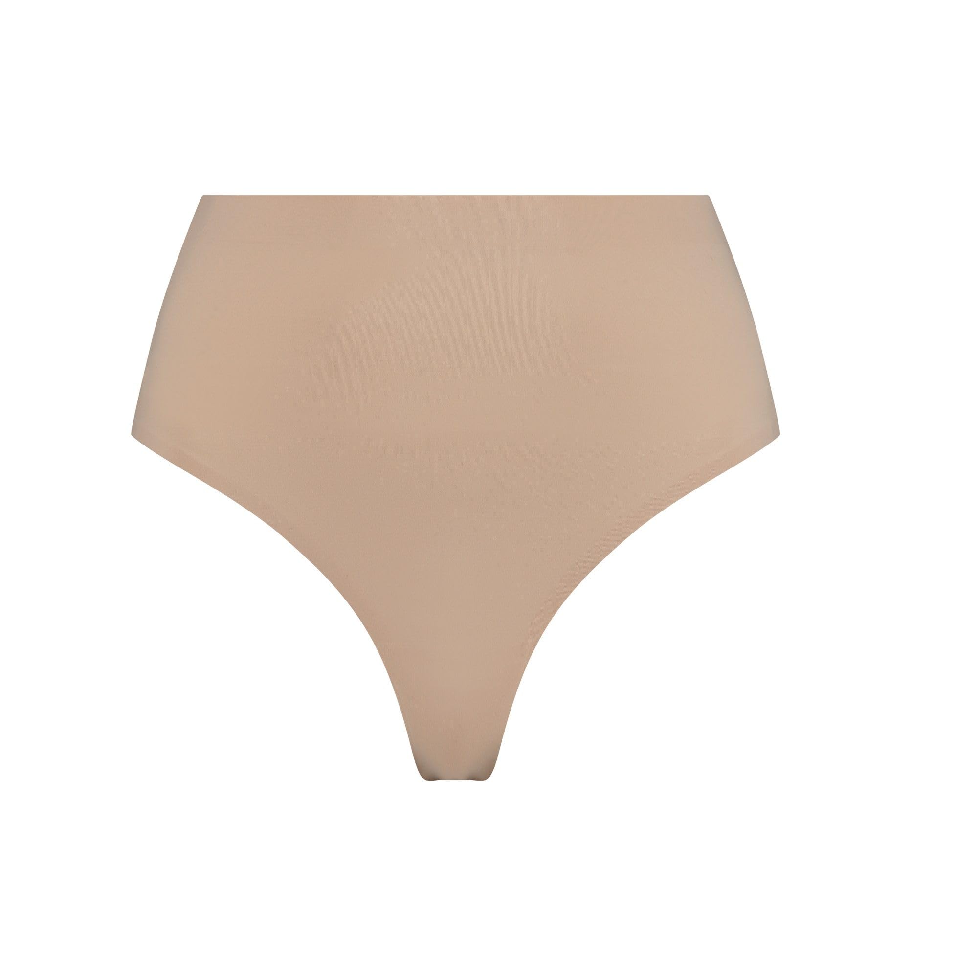 Bye Bra Women's Beige Invisible String Mid-Rise Trousers