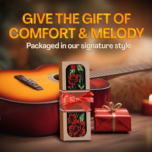 Art Tribute YUE-QI-59 Guitar Strap Woven Adjustable W/Free Bonus 2 Picks + Strap Locks + Strap Button. Rose Flowers Guitar Strap thumb #2