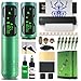 INKin Kit Tatuaje, Maquina Tatuar Inalambrica con 2pcs 1800 mAh Batería y Motor Sin Escobillas, Maquina de Tatuar Kit Completo con Impresora Bluetooth, Tinta Tatuaje, Agujas Tatuaje para Tatuadores