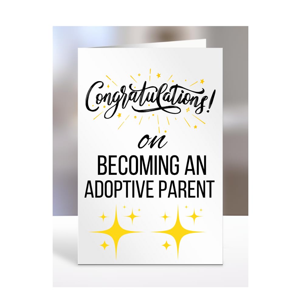 Congratulations on becoming an Adoptive Parent card, Gifts for Men, Women, Presents for Christmas, A5-79_8