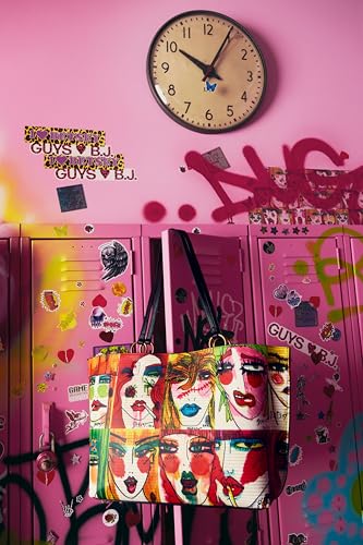 Betsey Johnson Artwork Faces Tote miniatura 6