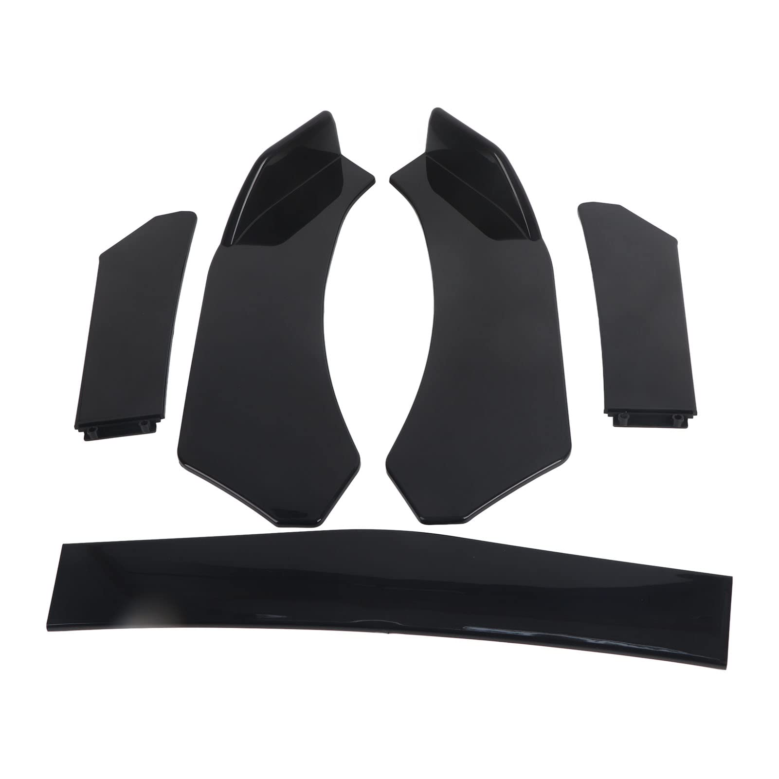 Photo 1 of 5pcs Front Bumper Diffuser, ABS Universal Lip Splitter Spoiler Diffuser, Simple Installation, Canard Protector for Car