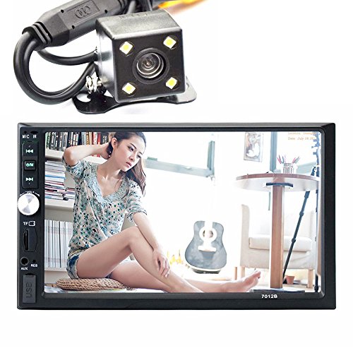 VIGORWORKカーオーディオタッチスクリーン反転優先7インチのHD 2 DinユニバーサルカーMP5 MP4 USB TF AUX Bluetooth FMラジオ