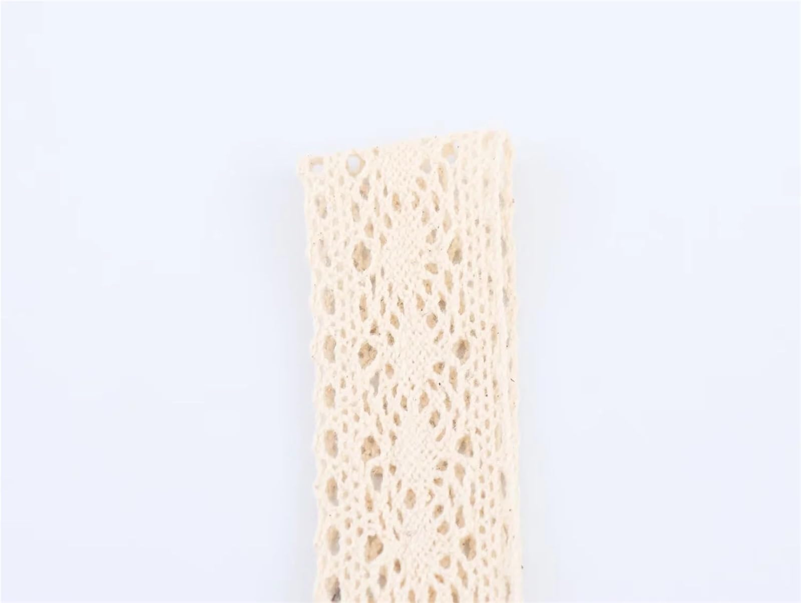 Maglia a Maglia con Scollo Quadrato, Decorazione in Pizzo e Cinturino in Jacquard, da Donna, Casual ed Estiva
