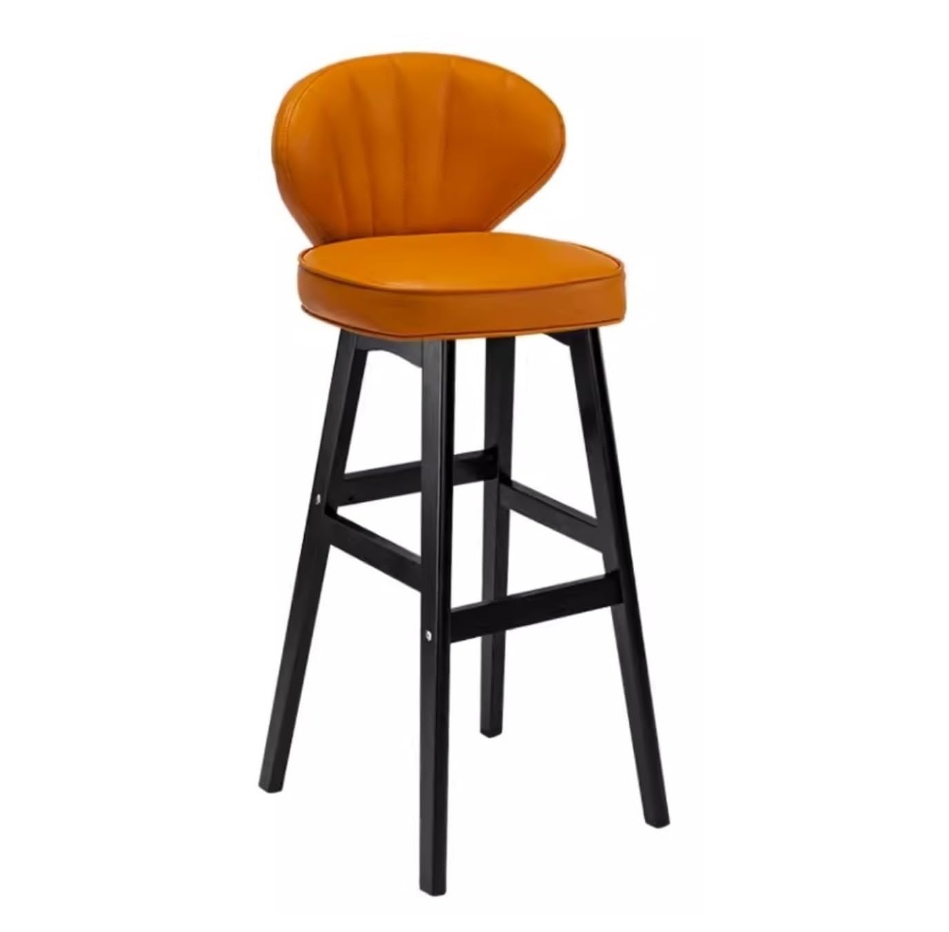 Barstool Bar Stools Counter Stools Bar Chairs Leather Bar Stool Modern Counter Barstools With Back Chair High Stool With Upholstered Seat And Wood Legs Footrest Bar Stool Barstools ( Color : A , Size