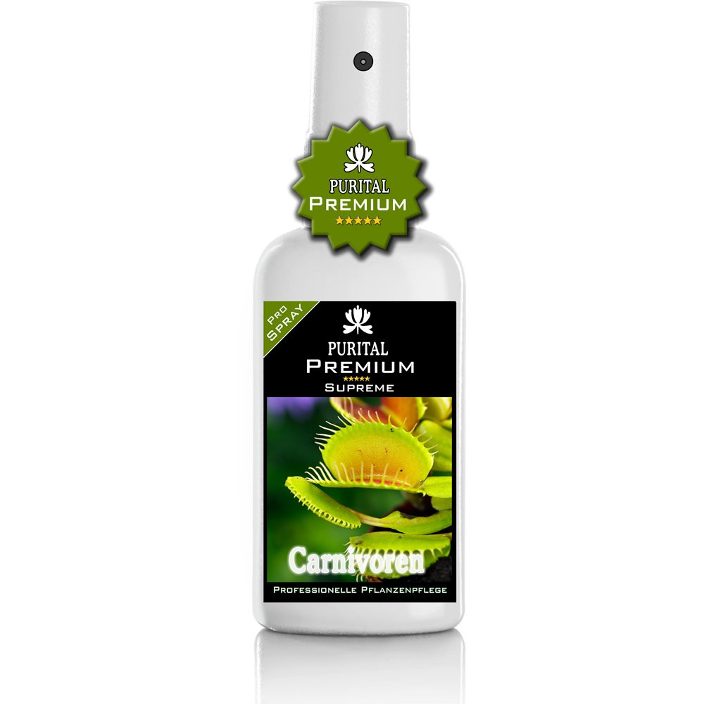 PURITAL Premium Carnivoren Spray - Carnivorenpflege - gesunde  Bltter/Fallen und ppige Struktur - Profi Nhrstoffe und vitalisierende  Karnivoren-Pflege. Fleischfressende Pflanzen dngen - Dnger : Amazon.de:  Garten