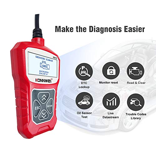 KKmoon KW310 Scanner automotivo universal, leitor de código automotivo profissional, ferramenta de d