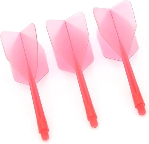 Miniatura 2 de 3 piezas de eje y vuelos, ABS integrado dardos transparentes Eje y vuelo Combo Vuelos estándar Anti Break (rojo) Ocio Deportes