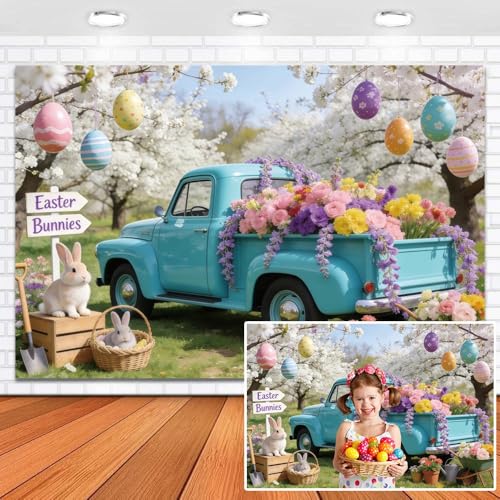 Toile de fond Pâques en vinyle sans reflet pour studio photo enfant
