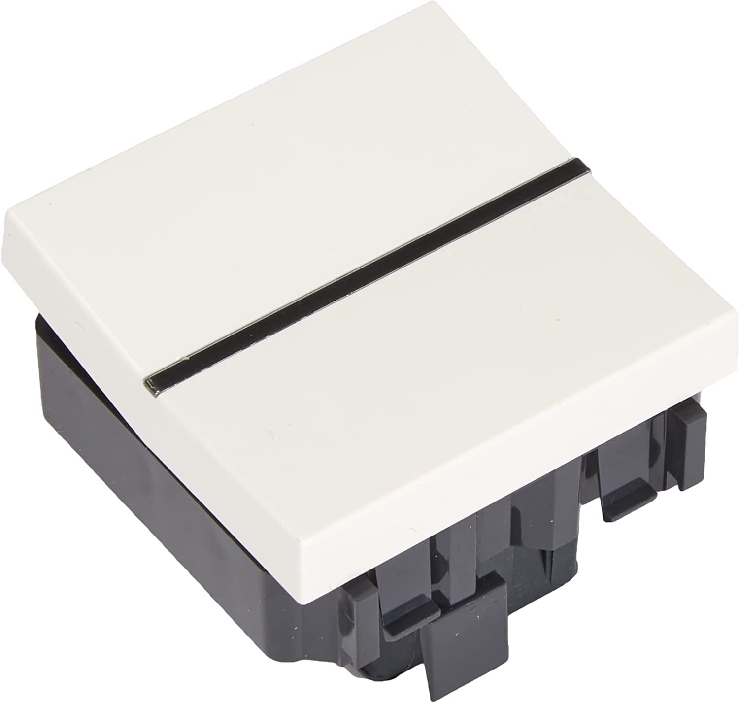CABLEPELADO Conmutador ancho Niessen Zenit | 16AX / 250V | N2202BL | 44x44mm | Ancho | Blanco | Compatible con la serie Niessen Zenit.