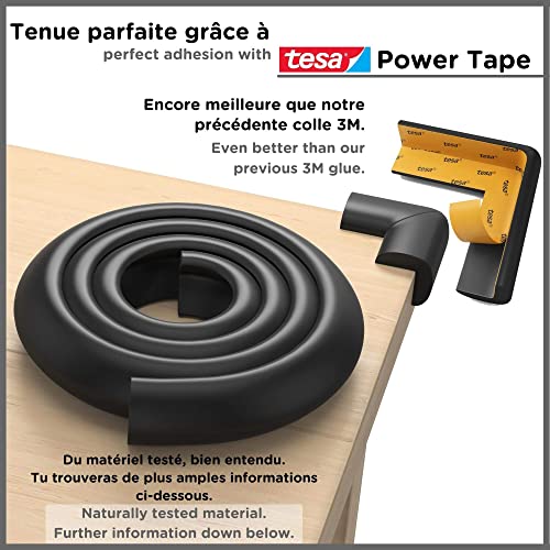 Protège-bord bébé et senior pour sécuriser les tables noires